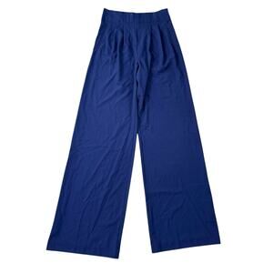 Devlin Midnight Blue Women's Trousers Wide Leg Size 4 Side Zip Career